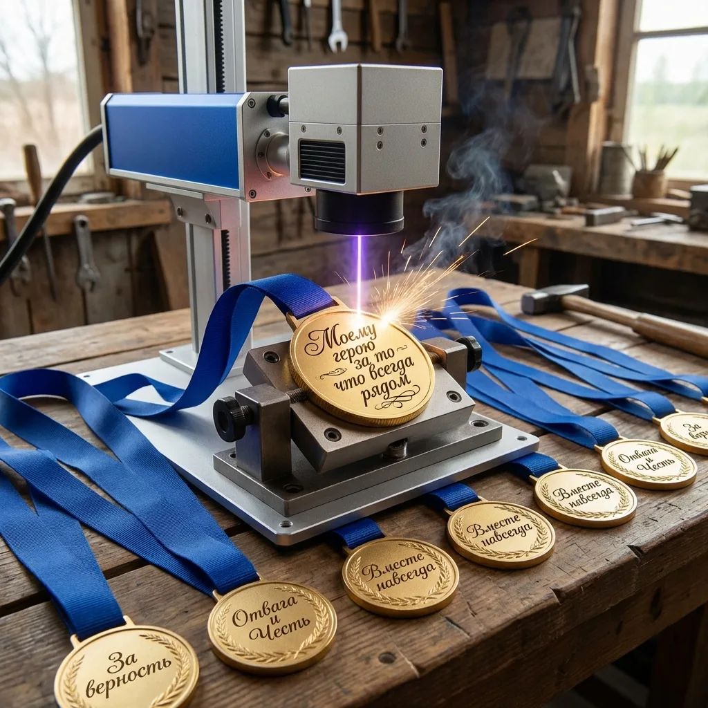 Лазерная гравировка на металле