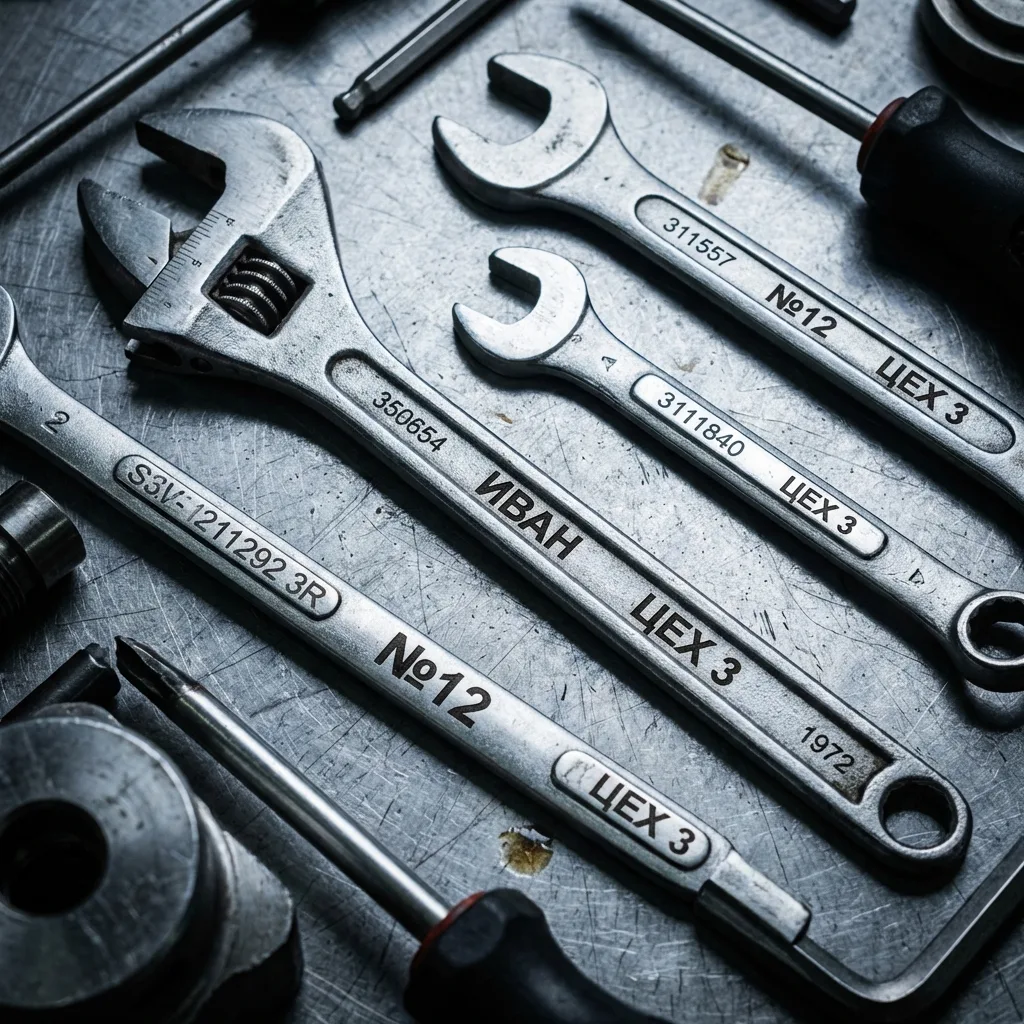 Маркировка на инструменте